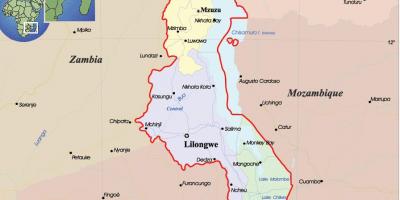 地图马拉维政治